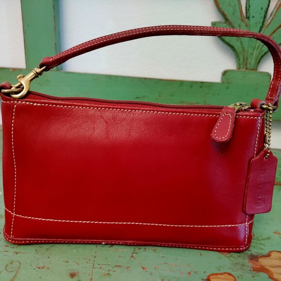 Vintage COACH Bleeker 9311 in Red EUC - Picture 1 of 6